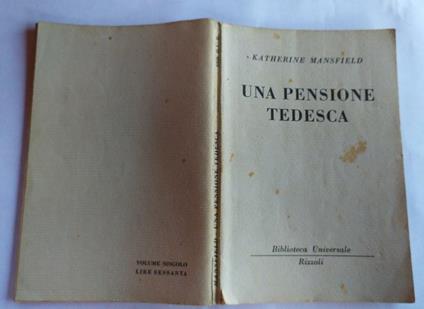 Una pensione tedesca - Katherine Mansfield - copertina