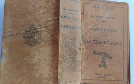 Manuale e tavole di Celerimensura - Giuseppe Orlandi - copertina