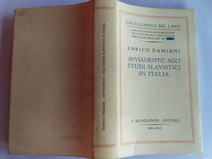 Avviamento agli studi slavistici in Italia - Enrico Damiani - copertina