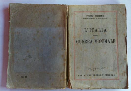 L' Italia nella guerra mondiale - Pietro Scipione - copertina
