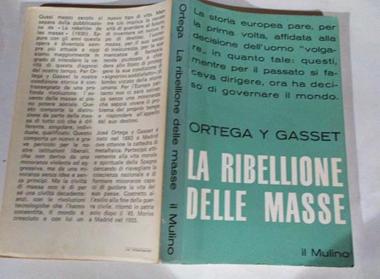 La ribellione delle masse - José Ortega y Gasset - copertina