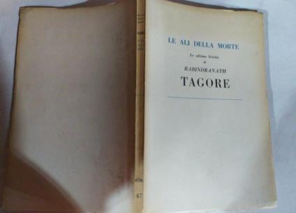Le ali della morte Le ultime liriche - Rabindranath Tagore - copertina