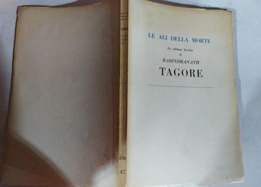 Le ali della morte Le ultime liriche - Rabindranath Tagore - copertina