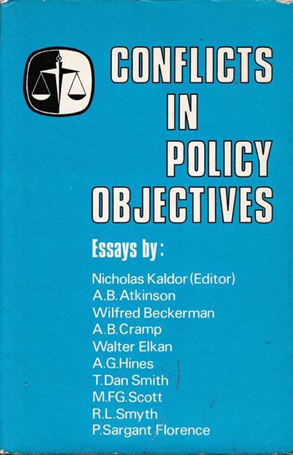 Conflicts in Policy Objectives - Nicholas Kaldor - copertina
