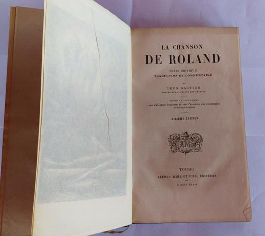 La chanson de Roland - Leon Gautier - copertina