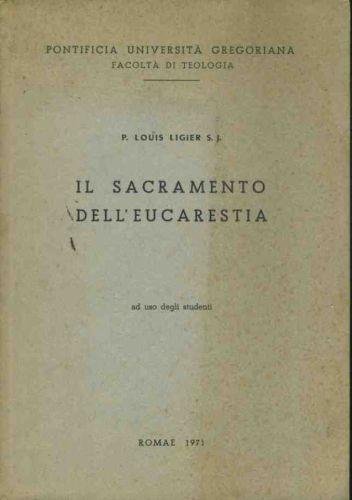 Il sacramento dell'eucarestia - copertina