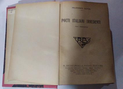 Poeti italiani irredenti - Francesco Sapori - copertina