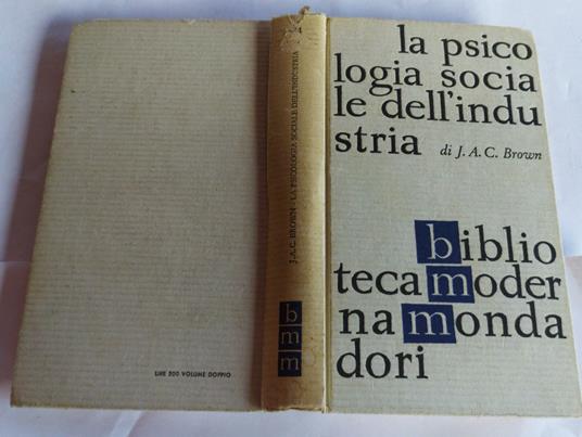 La psicologia sociale dell'industria - James A. Campbell Brown - copertina