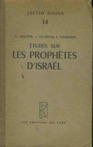 Etudes sur les prophetes d'Israel - copertina