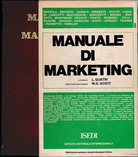 Manuale del Marketing - copertina
