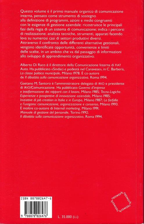 Il manuale della comunicazione interna - Alberto Di Raco - 2