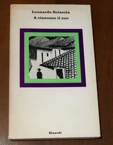 A ciascuno il suo - L. Sciascia - copertina