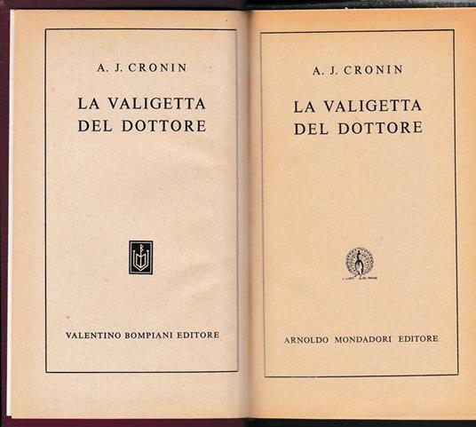 La valigetta del dottore - A. Joseph Cronin - copertina