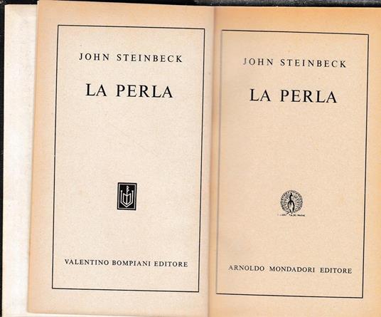 La perla - John Steinbeck - copertina