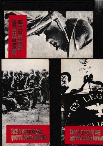 Fatti d'arme di una guera senza fortuna, tre volumi - copertina