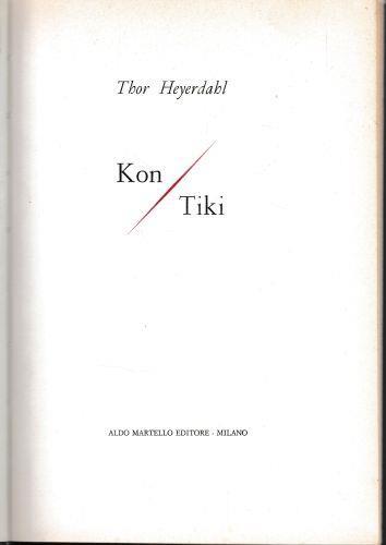 Kon Tiki - Thor Heyerdahl - copertina