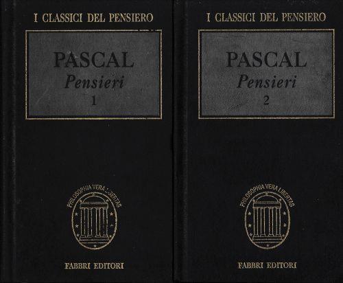 Pensieri due volumi - Blaise Pascal - copertina