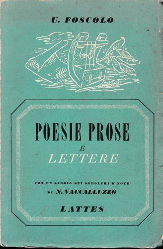 Poesie prose e lettere - copertina