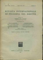 Rivista internazionale di filosofia del diritto. Luglio - Agosto 1955