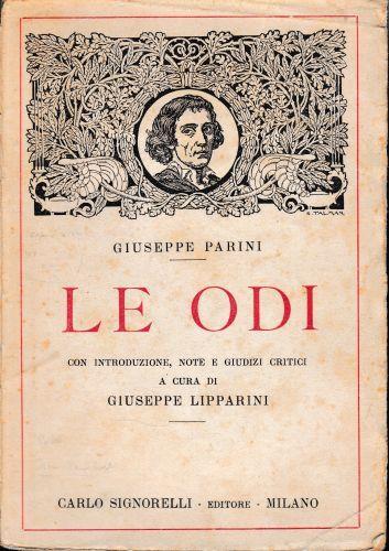 Le odi - Giuseppe Parini - copertina