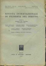 Rivista internazionale di filosofia del diritto. Gennaio - Aprile 1960