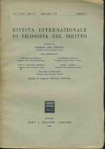 Rivista internazionale di filosofia del diritto. Marzo - Aprile 1957