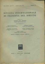 Rivista internazionale di filosofia del diritto. Gennaio - Aprile 1956