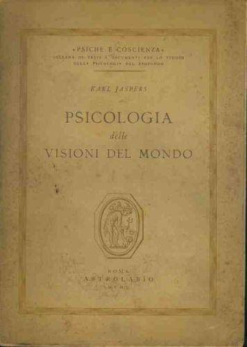 Psicologia delle visioni del mondo - Karl Jaspers - copertina