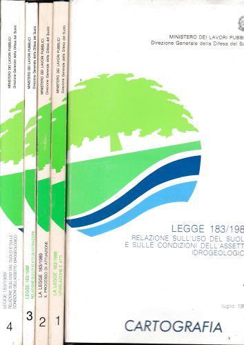 Difesa del suolo. La legge 183/1989. 4 volumi + cartografia - copertina