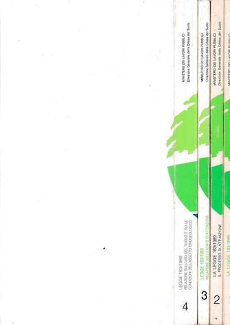 Difesa del suolo. La legge 183/1989. 4 volumi + cartografia - 2