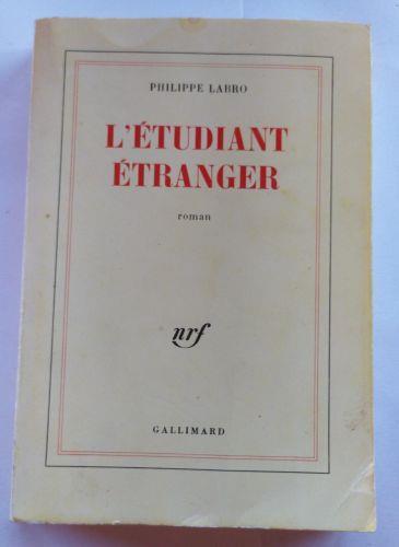 L' étudiant étranger - Philippe Labro - copertina