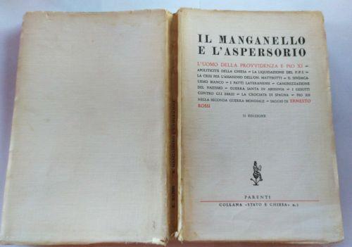 Il manganello e l'aspersorio - copertina