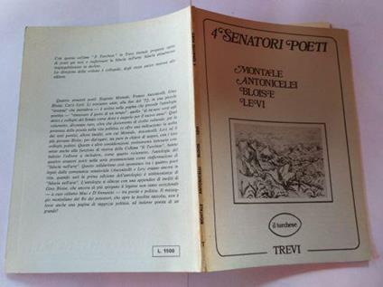 4 Senatori poeti Montale, Antonicelli, Bloise, Levi - copertina