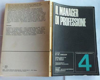 Il Manager di professione - copertina