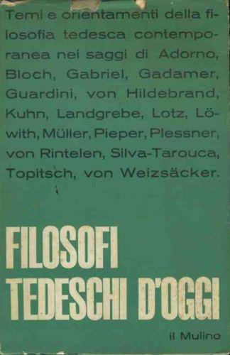 Filosofi tedeschi oggi - copertina