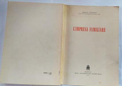 L' impresa familiare - Vincenzo Panuccio - copertina