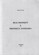 Real Property e Proprietà Fondiaria
