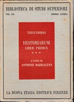 Historiarum. Liber primus, tomo III. Testo in Italiano e Greco