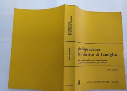 Giurisprudenza del diritto di famiglia casi e materiali raccolti da Massimo Dogliotti Gilda Ferrando - Mario Bessone - copertina