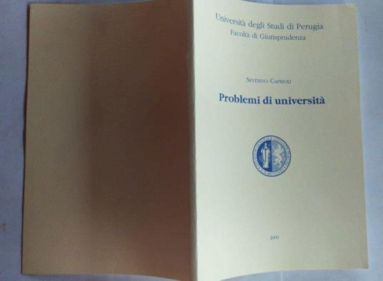 Problemi di Università - copertina