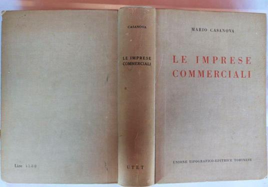 Le imprese commerciali - Mario Casanova - copertina