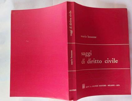 Saggi di diritto civile - Mario Bessone - copertina
