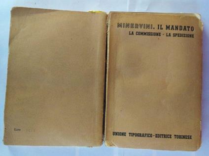 Il mandato. La commissione, la spedizione - Gustavo Minervini - copertina