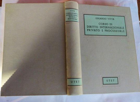 Corso di diritto internazionale privato e processuale - Edoardo Vitta - copertina