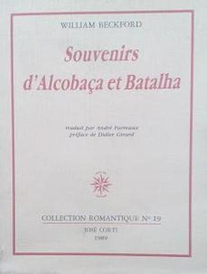 Souvenirs d'Alcobaça et Batalha - William Beckford - copertina