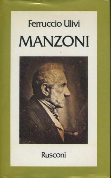 Manzoni - Ferruccio Ulivi - copertina