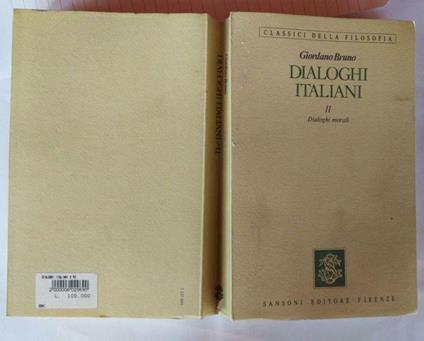 Dialoghi italiani II - Giordano Bruno - copertina