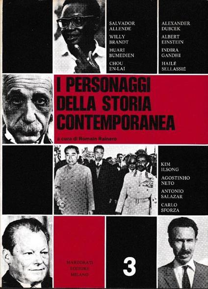 I personaggi della storia contemporenea, vol. 3 - Romain H. Rainero - copertina