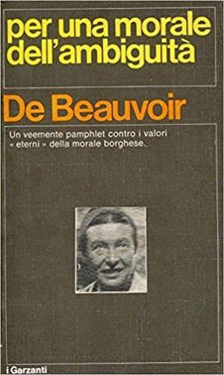 Per una morale dell'ambiguità - Simone de Beauvoir - copertina