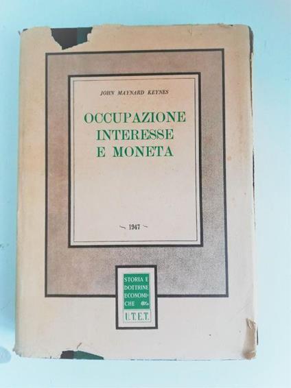 Occupazione interesse e moneta - John Maynard - copertina